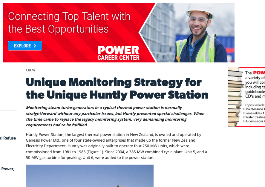 Unique Monitoring Strategy for the Unique Huntly Power Station